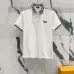 Fendi T-shirts Polo for men Printed collar Black/White #B46587