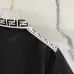 Fendi T-shirts Polo for men Printed collar Black/White #B46587