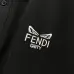 Fendi T-shirts Polo for men Printed collar Black/White #B46587