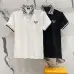 Fendi T-shirts Polo for men Printed collar Black/White #B46587