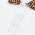Fendi T-shirts Polo for men Printed collar Black/White #B46589