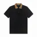Fendi T-shirts Polo for men Printed collar Black/White #B46589