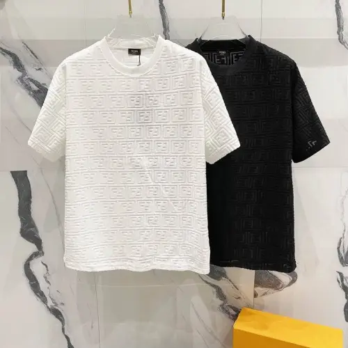 Fendi T-shirts for men Black/White #B46969