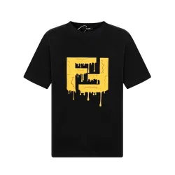 Fendi T-shirts for men Black/White #B50772