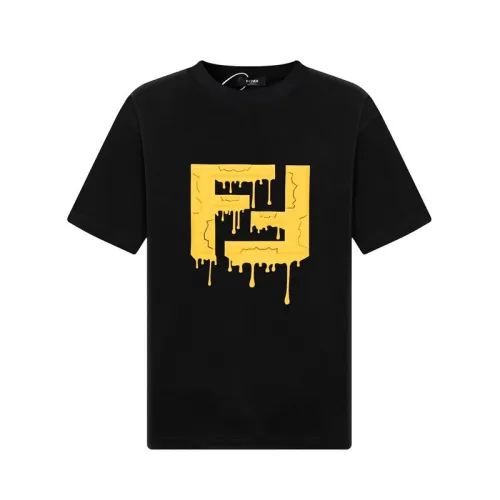 Fendi T-shirts for men Black/White #B50772