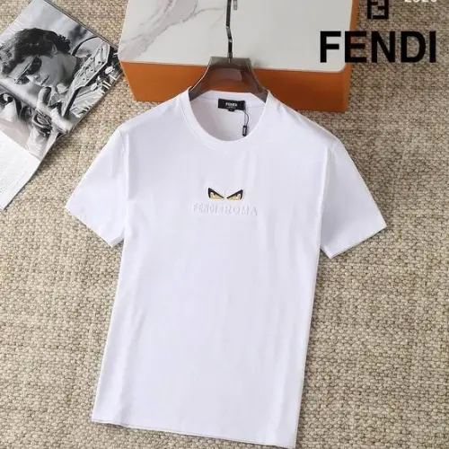 Fendi T-shirts for men Cat's Eye Black/Pink #B46422