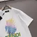 Fendi T-shirts for men color logo Black/White #B46945