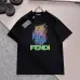 Fendi T-shirts for men color logo Black/White #B46945