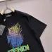 Fendi T-shirts for men color logo Black/White #B46945
