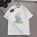 Fendi T-shirts for men color logo Black/White #B46945