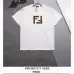 Fendi T-shirts for men logo printing Black/White #B46937