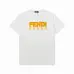 Fendi T-shirts for men yellow logo #B46975