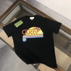 Gucci T Shirt Gucci Printed Cotton T-Shirt Black/White #B53881