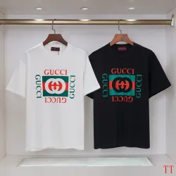 Gucci T-shirts for Gucci Men's AAA T-shirts 270g Black/White #B53056