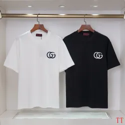 Gucci T-shirts for Gucci Men's AAA T-shirts 270g Black/White #B53057
