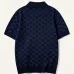 Gucci All‑Over GG Jacquard Knit Short Sleeve Polo Shirt #A67668