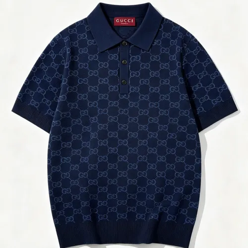 Gucci All‑Over GG Jacquard Knit Short Sleeve Polo Shirt #A67668