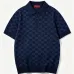Gucci All‑Over GG Jacquard Knit Short Sleeve Polo Shirt #A67668