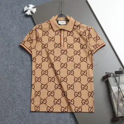 Gucci T-shirts for Gucci Polo Shirts 320g Black/White/Khaki #B52982