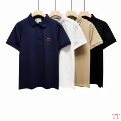 Gucci T-shirts for Gucci Polo Shirts Color Black/White/Khaki/Grey #B46536
