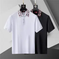 Gucci T-shirts for Gucci Polo Shirts collar logo Black/White #B46534