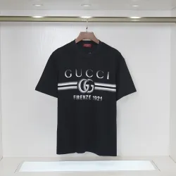 Gucci FIRENZE 1921 Logo Print Crew Neck Casual Short‑Sleeve T‑Shirt #A67601