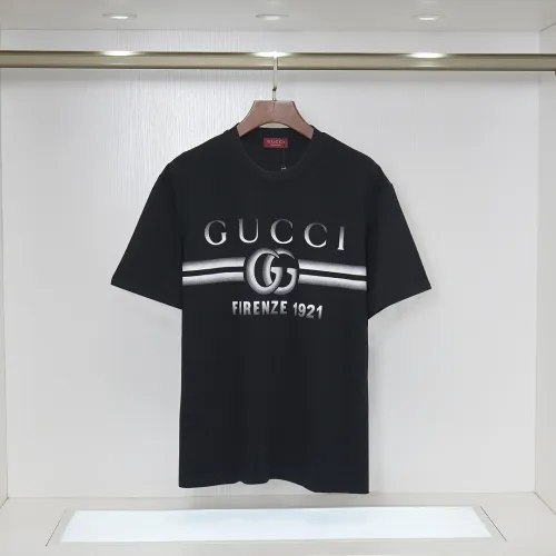 Gucci FIRENZE 1921 Logo Print Crew Neck Casual Short‑Sleeve T‑Shirt #A67601