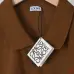 LOEWE T-shirts Polo for MEN Solid Color Black/White #B46608
