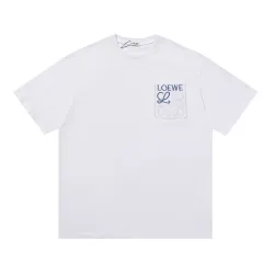 LOEWE T-shirts for MEN Black/White #B51671