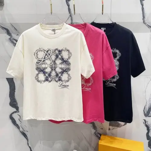 LOEWE T-shirts for MEN Black/White/Red #B47050