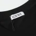 LOEWE T-shirts for MEN Stitching Embroidery Black #B48477
