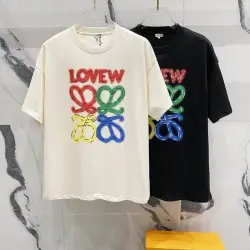 LOEWE T-shirts for MEN color logo #B47054