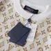 Louis Vuitton 26SS Allover Monogram Jacquard Knit Short Sleeve Tee, Cream Brown #A69049