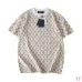 Louis Vuitton 26SS Allover Monogram Jacquard Knit Short Sleeve Tee, Cream Brown #A69049