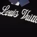 Louis Vuitton Chest Logo Jacquard Knit Short Sleeve Tee, Black #A69043