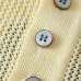 Louis Vuitton Emblem Patch Button Short Sleeve Polo Shirt, Light Yellow #A69048