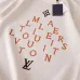 Louis Vuitton Gradient Jacquard Knit Short Sleeve Tee, Off White Orange Letter #A69050