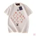 Louis Vuitton Gradient Jacquard Knit Short Sleeve Tee, Off White Orange Letter #A69050