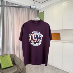 Louis Vuitton Graphic Print Cotton Comfort Casual Short-Sleeved T-Shirt #B53952
