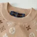 Louis Vuitton Jacquard Gradient Color Block Monogram Knit Short Sleeve Tee, Beige #A69046
