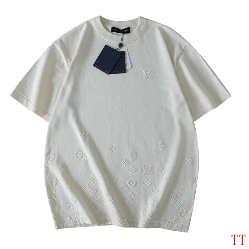 Louis Vuitton New Embossed All Over Monogram Knit Short Sleeve Tee #A69047