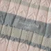 Louis Vuitton Striped Cable Knit Short Sleeve Polo Shirt, Pink Grey #A69052