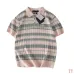 Louis Vuitton Striped Cable Knit Short Sleeve Polo Shirt, Pink Grey #A69052