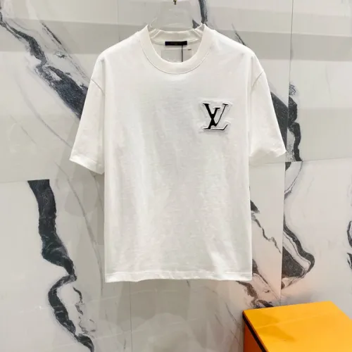 Louis Vuitton T-Shirts 3D Letter Monogram Embroidered Cotton #B48483