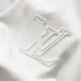 Louis Vuitton T-Shirts 3D Letter Monogram Embroidered Cotton Black/White/Red #B48479
