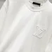 Louis Vuitton T-Shirts 3D Letter Monogram Embroidered Cotton Black/White/Red #B48479