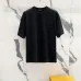 Louis Vuitton T-Shirts 3D Letter Monogram Embroidered Cotton Black/White/Red #B48479