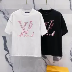 Louis Vuitton T-Shirts for AAAA Louis Vuitton T-Shirts Black/White #B46673