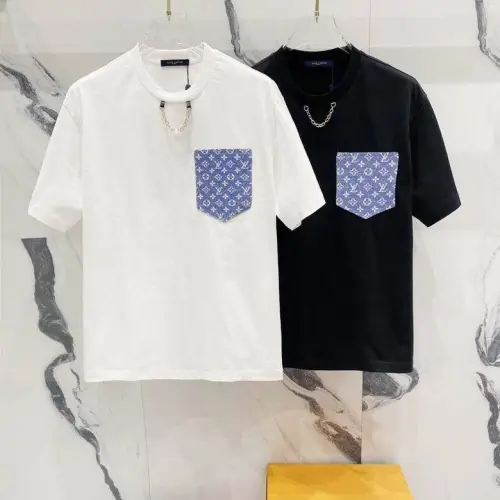 Louis Vuitton T-Shirts for AAAA Louis Vuitton T-Shirts Black/White #B46692