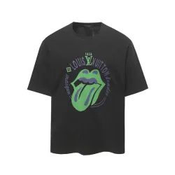 Louis Vuitton T-Shirts for AAAA Louis Vuitton T-Shirts Black/White #B48889